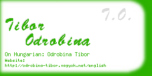 tibor odrobina business card